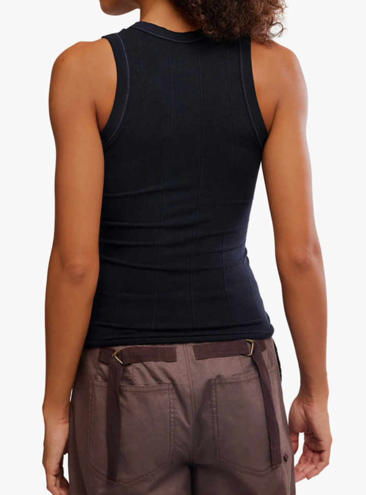 So Soft Seamless Modal Tank - Black