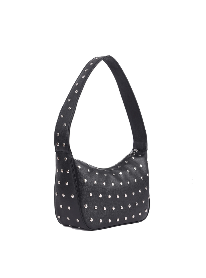 Azalea Studded Shoulder Bag - Black