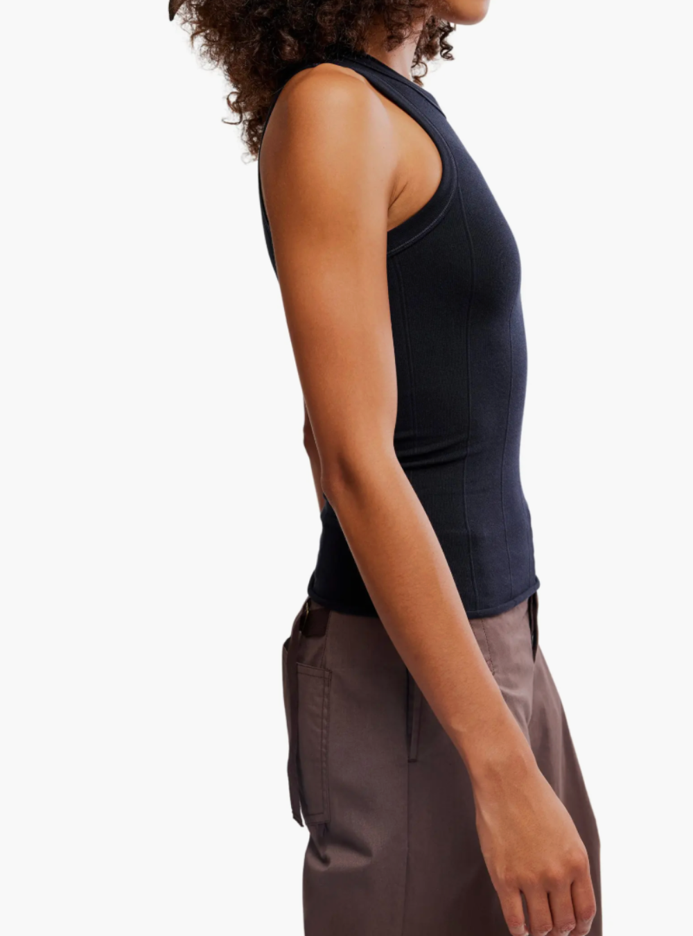 So Soft Seamless Modal Tank - Black