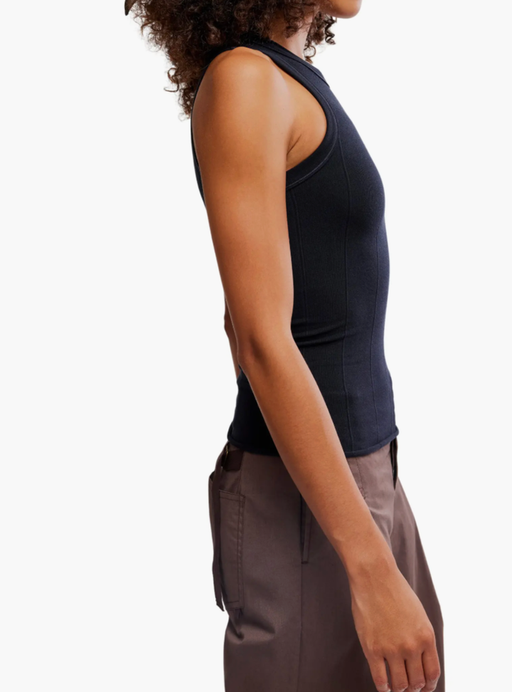So Soft Seamless Modal Tank - Black