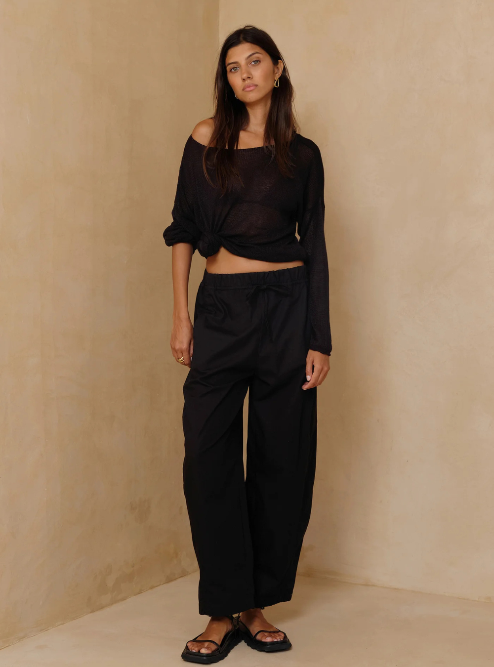 Opaline Knit Top - Black