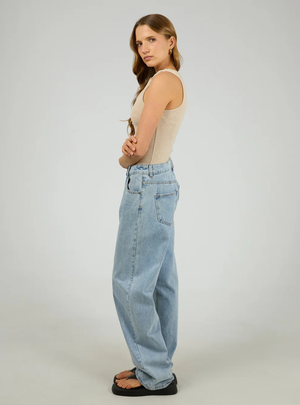 Blake Rib Top - Oat