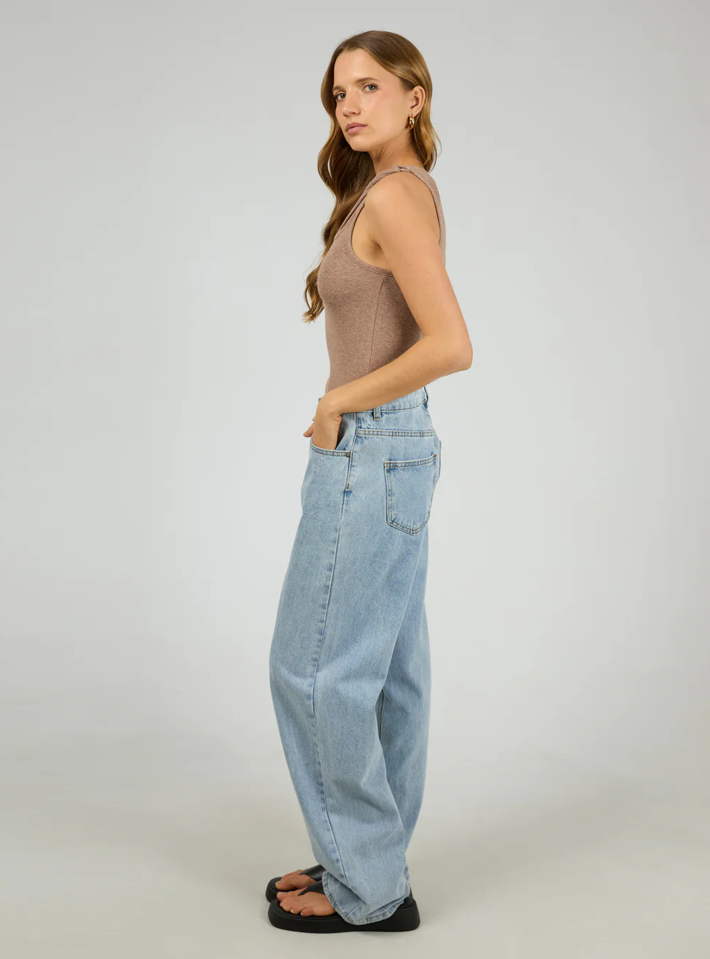Blake Rib Top - Brown