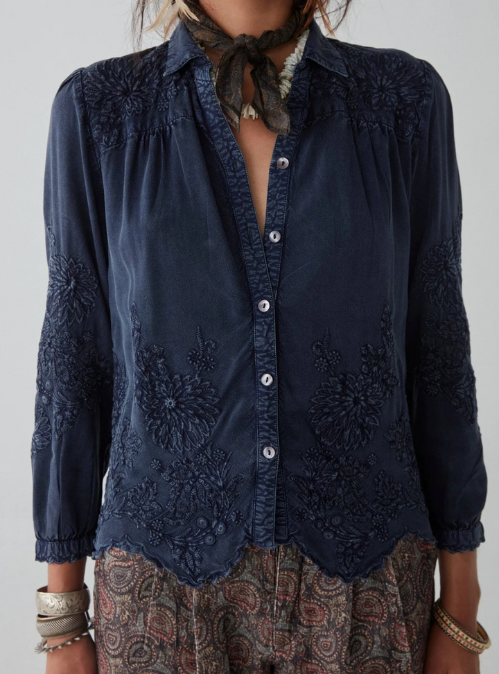 Ariana Blouse - Indigo Blue