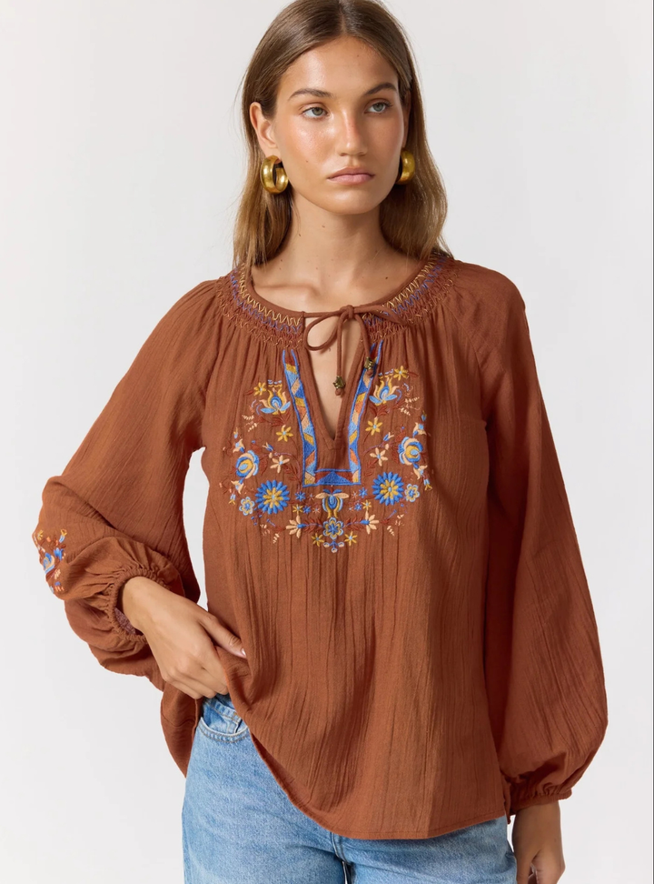 Lane Blouse - Espresso