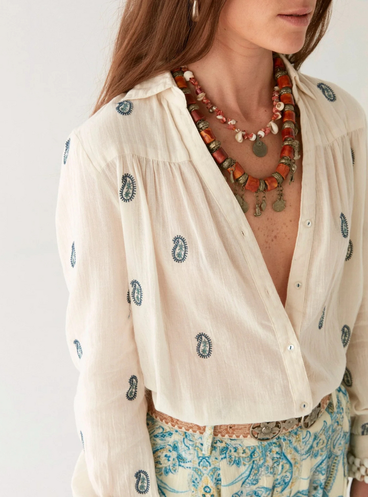 Dylan Blouse - Cachemira Ivory