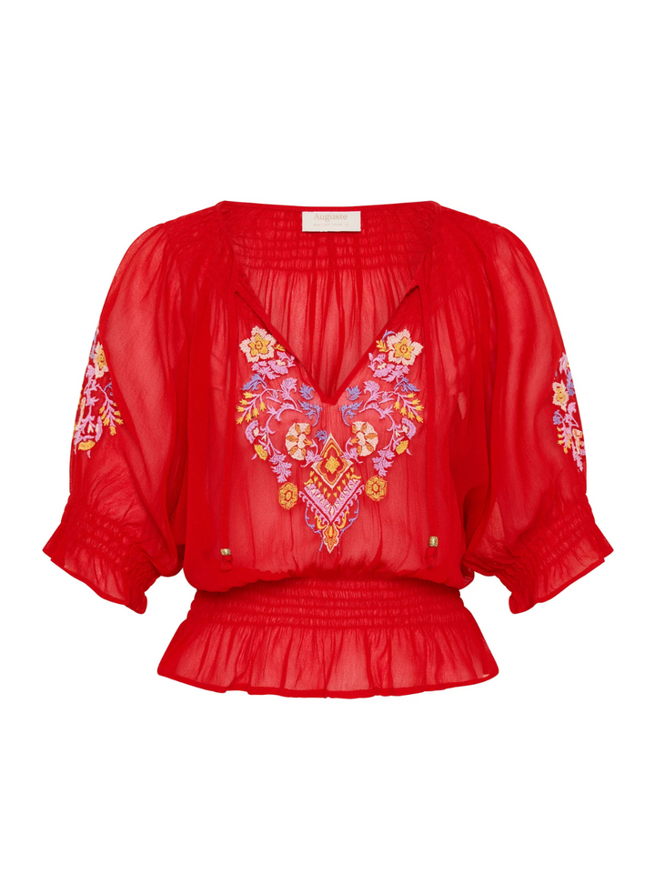 Coralie Blouse - Red