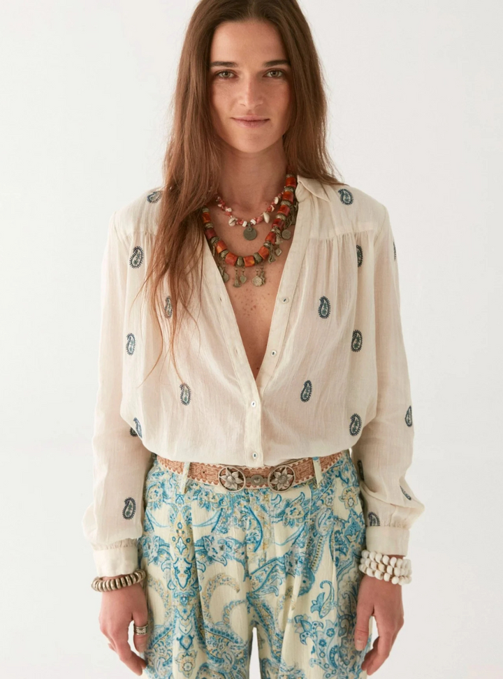 Dylan Blouse - Cachemira Ivory