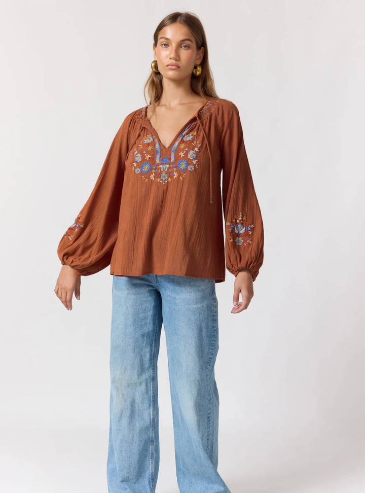 Lane Blouse - Espresso