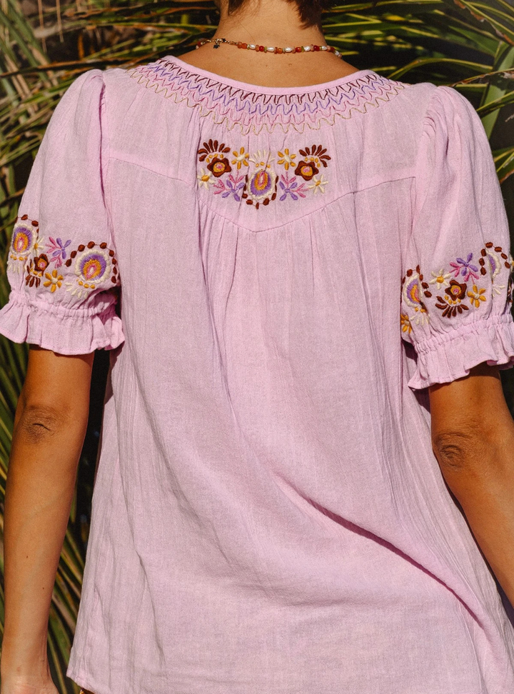 Bella Blouse - Petal