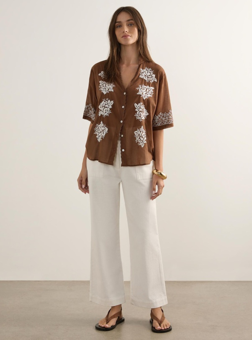 Rosalie Blouse - Cocoa