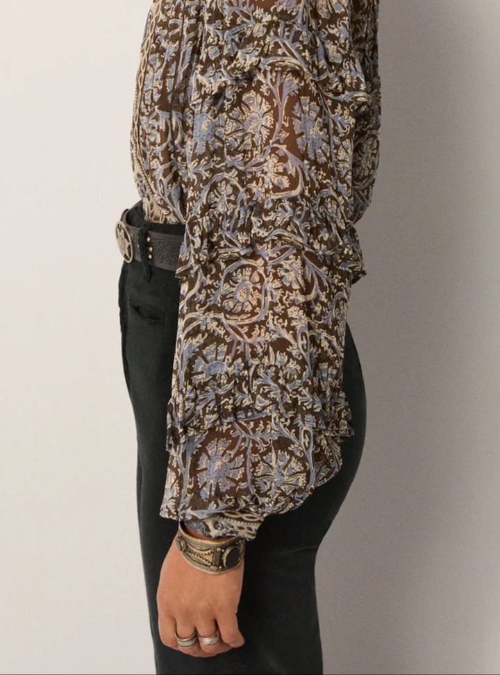 Camilla Blouse - Blue Orchid