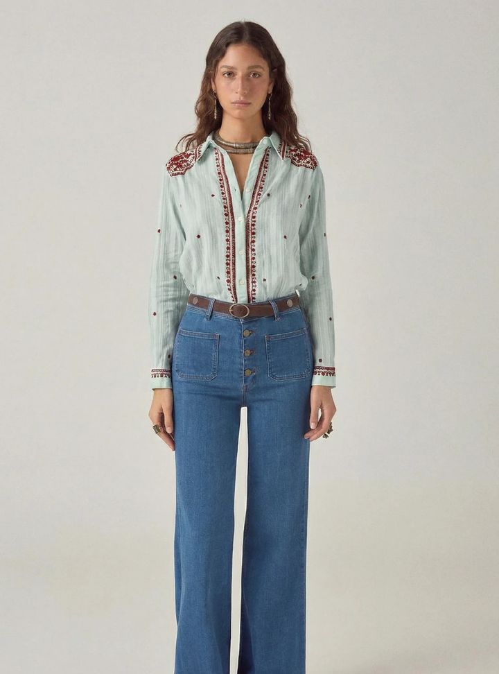 Salinger Shirt - Blue Paprika