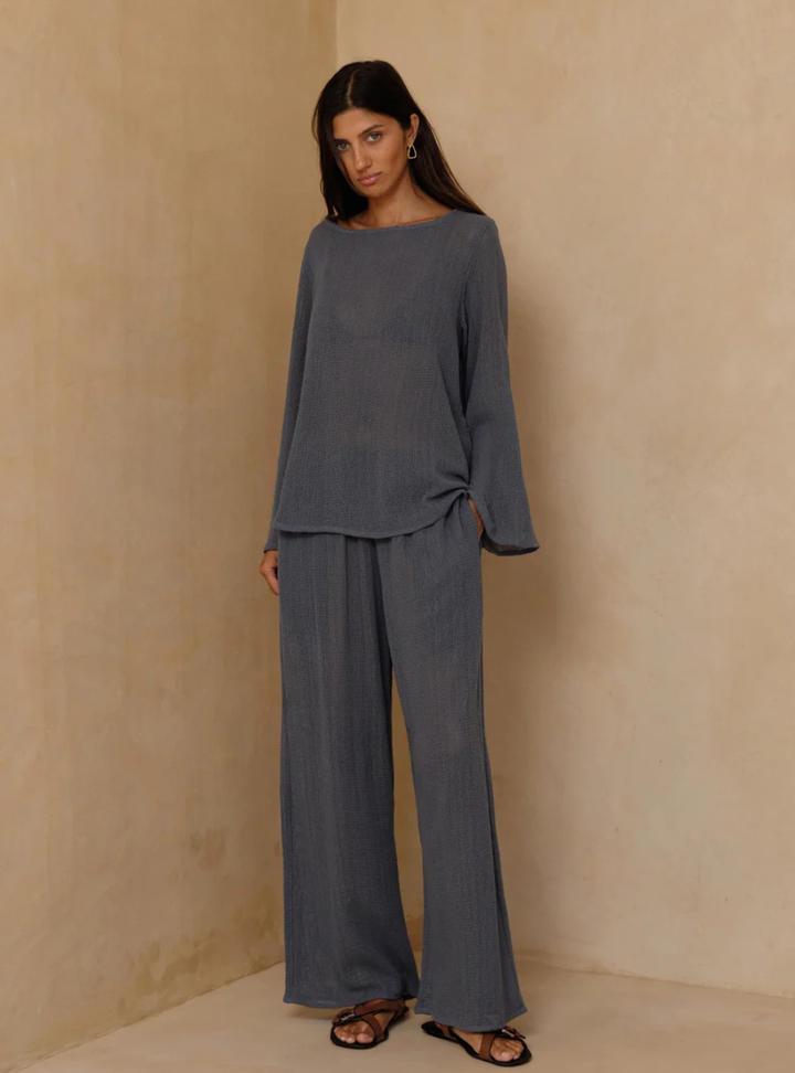 Fenton Mesh Pants - Storm Blue