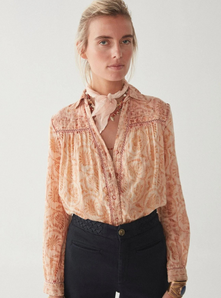 Bob Blouse - Vintage Rose