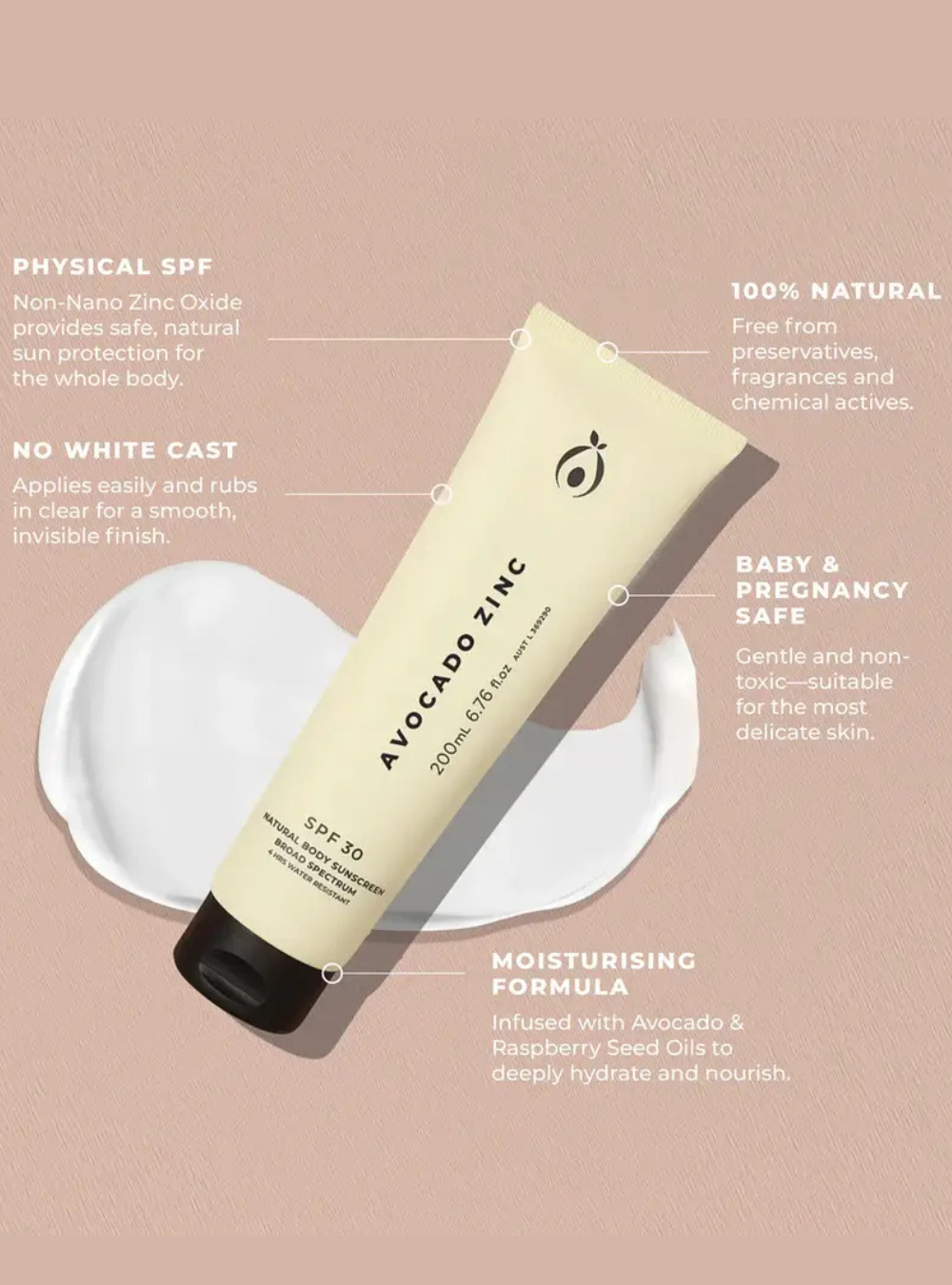 SPF 30 Natural Body Sunscreen