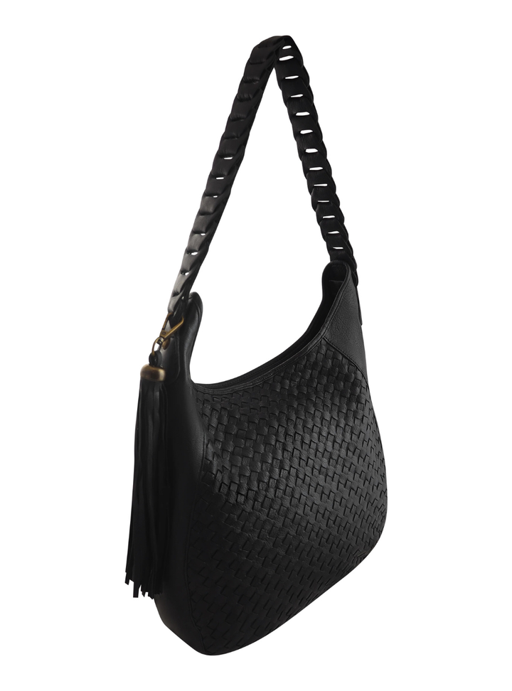 Lana Woven Hobo - Black