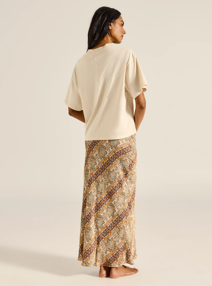 Rashida Lily Boxy Crop Tee - Cream