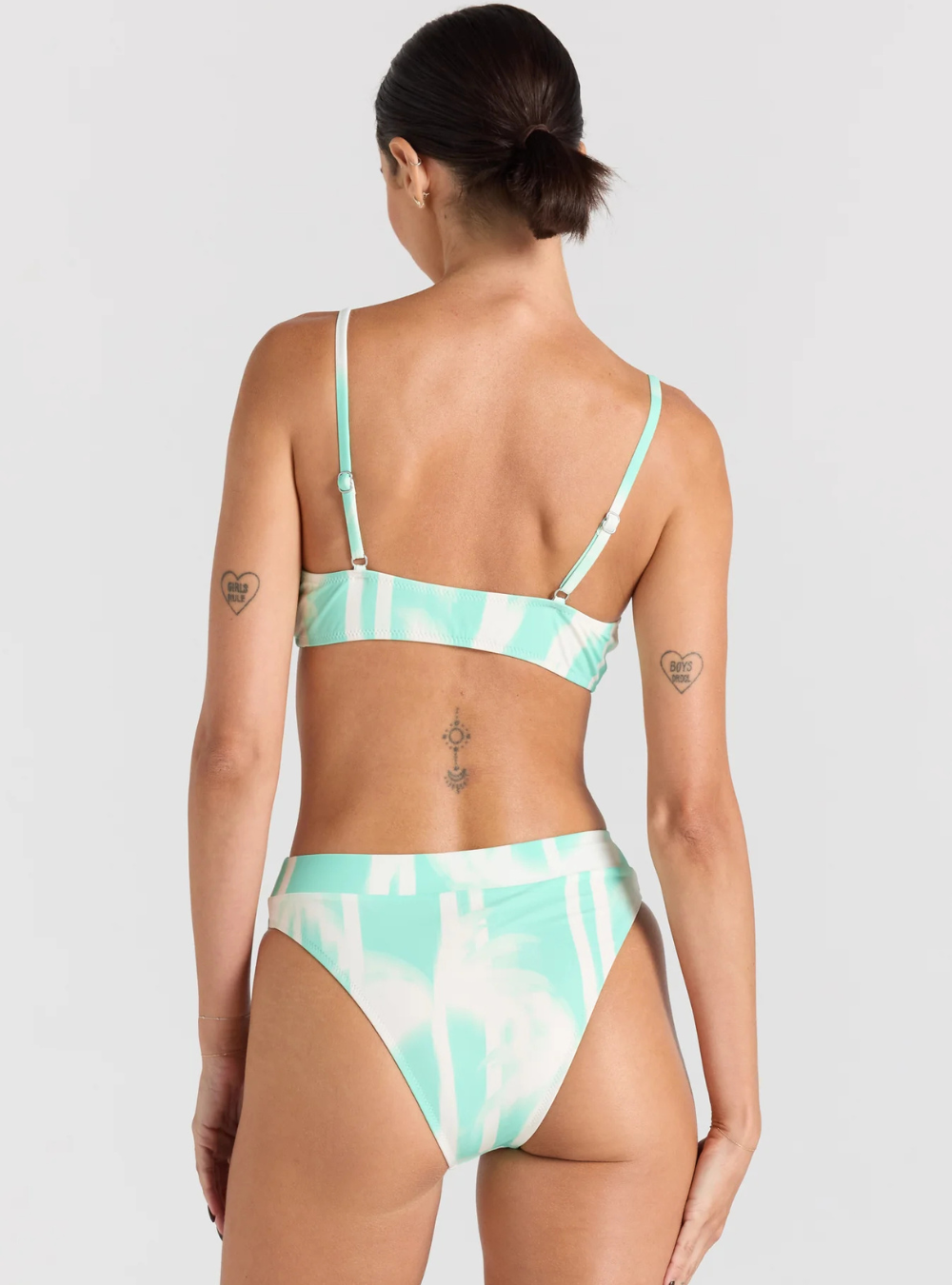 Palms Scoop Bralette Bikini Top - Mint