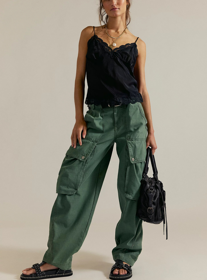 Brentwood Slouch Pant - Aged Green