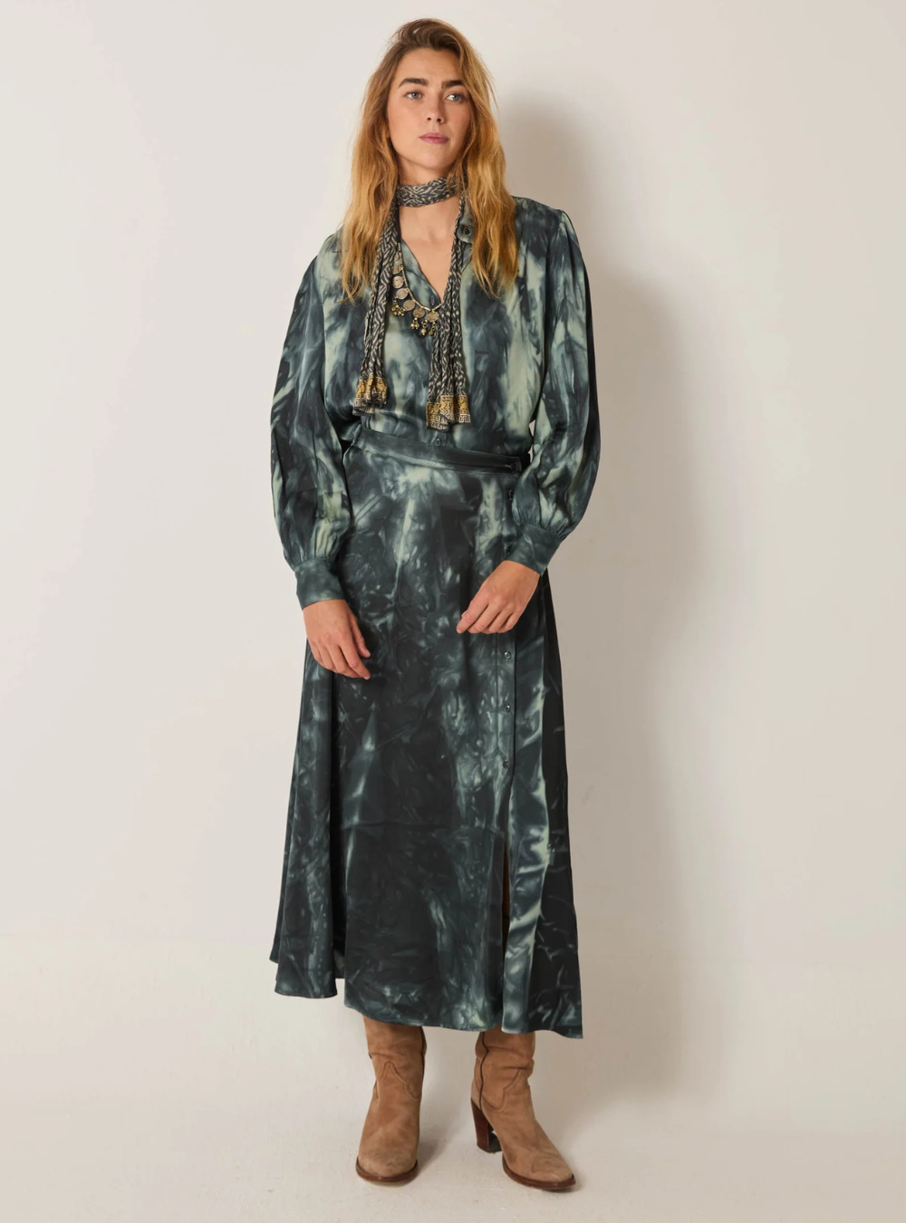 Brigitte Skirt - Marble Shadows