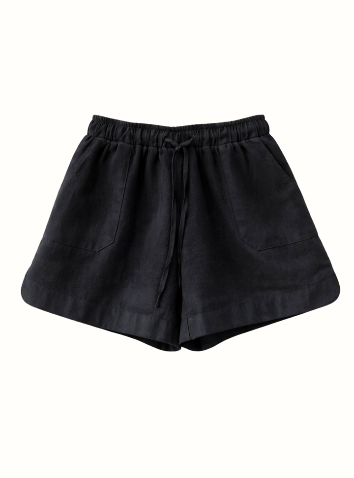 Bronte Linen Shorts - Black