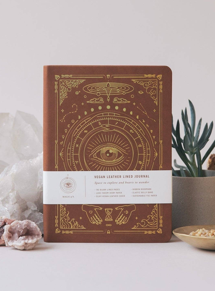 Origins Vegan Leather Journal - Desert Brown