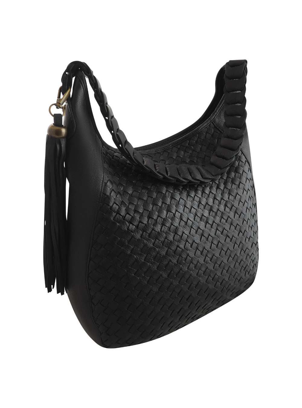 Lana Woven Hobo - Black
