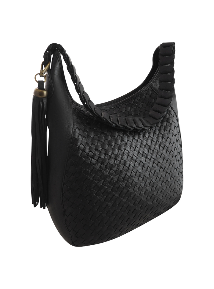 Lana Woven Hobo - Black