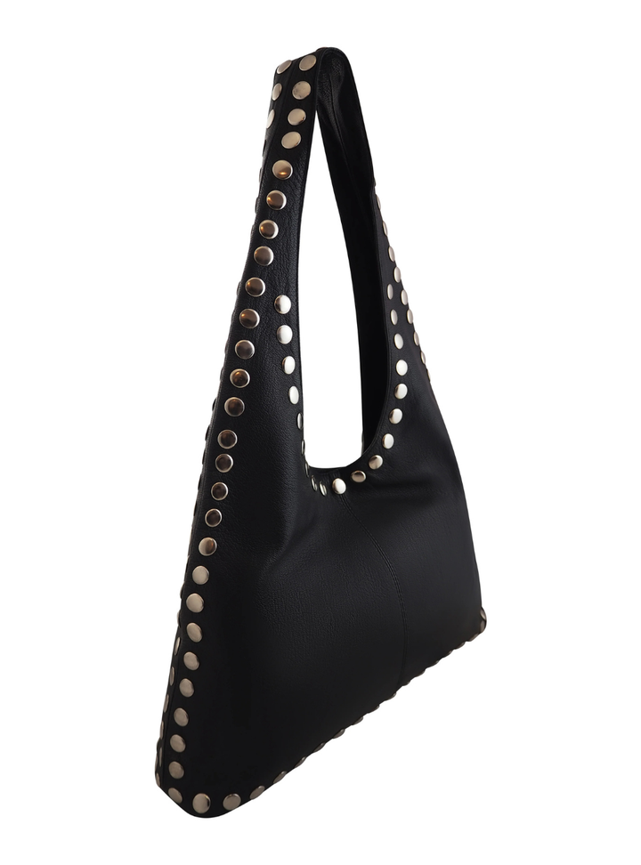 Jenna Studded Hobo - Black