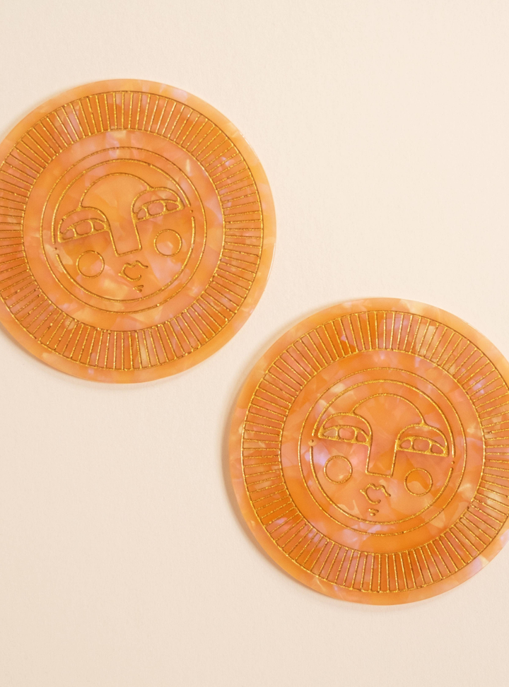 Sol Coasters - Peach Acetate