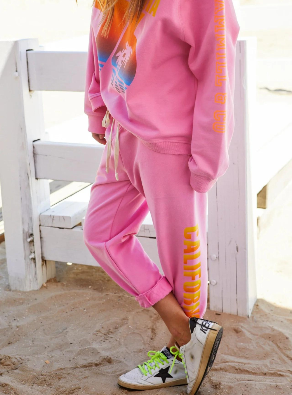 California Track Pant - Pastel Pink