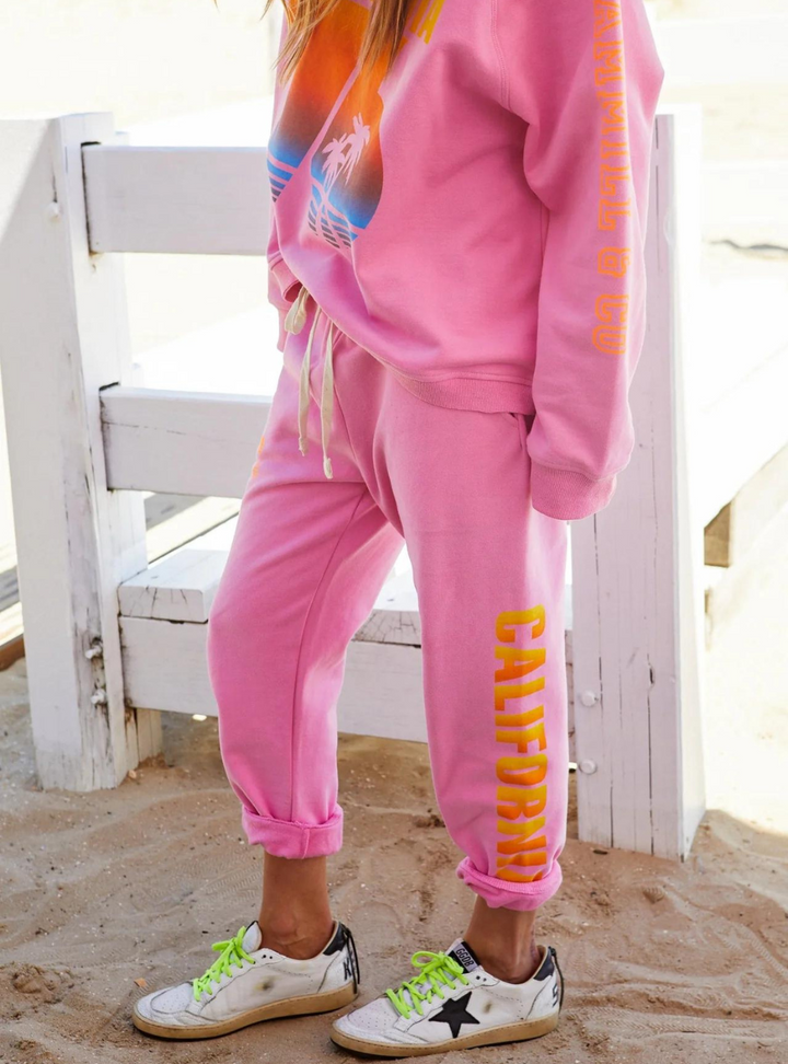 California Track Pant - Pastel Pink