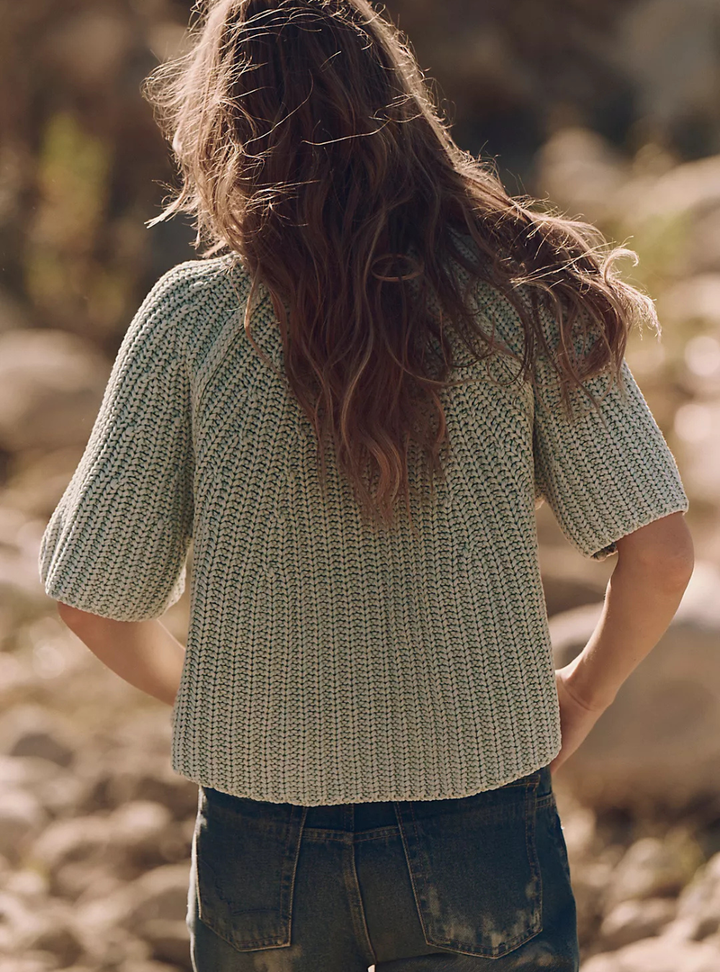 Amy Sweater Tee - Cameo Green