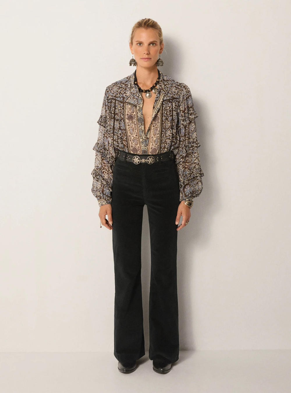 Camilla Blouse - Blue Orchid