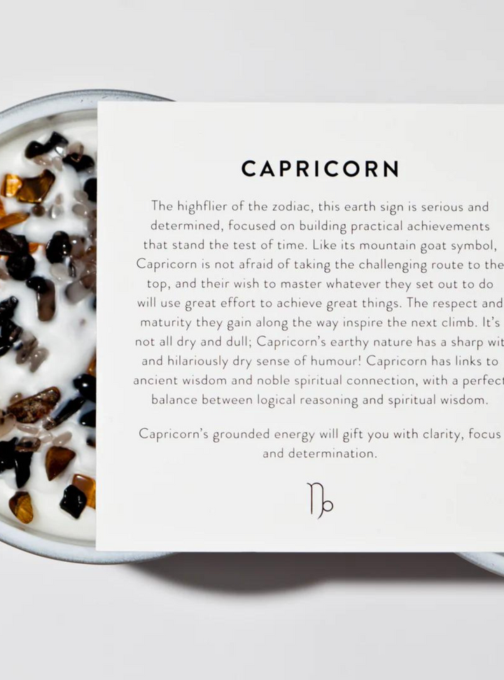 CAPRICORN Astrololgy Candle ~ 22.12 - 19.01
