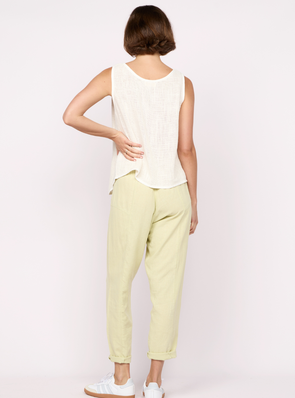 Tuscan Linen Pant - Matcha