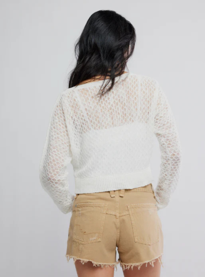 Maris Fine Gauge Cardi - Clean Ivory