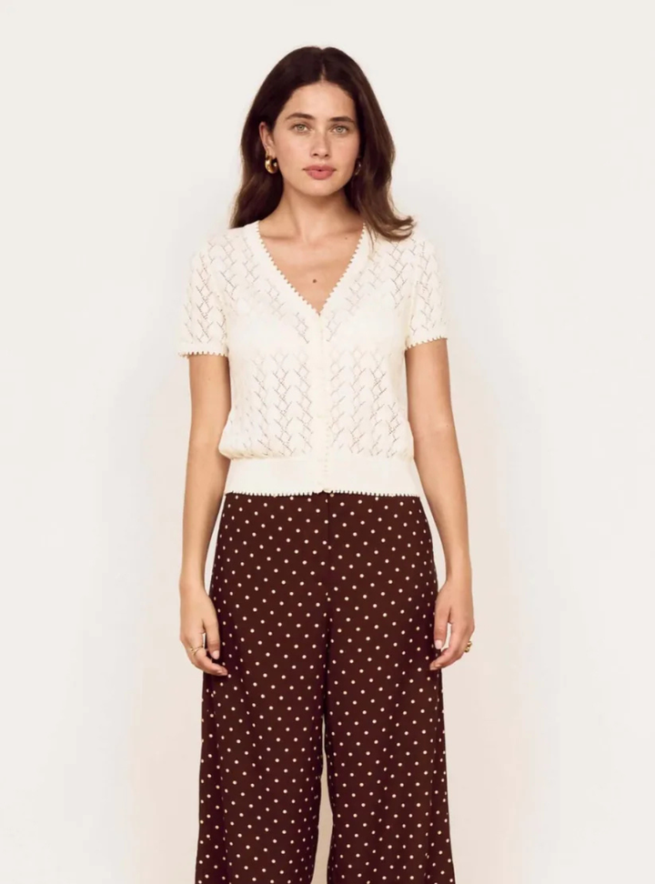 Calla Knit Cardi - Ivory
