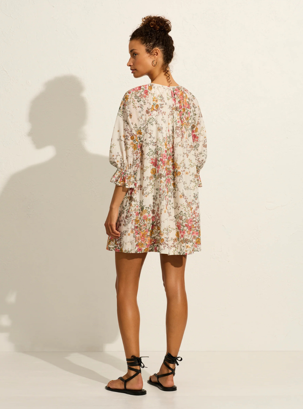 Carlota Mini Dress - White Whisper Floral