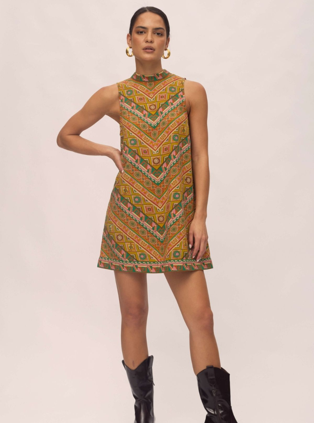 Twiggy Mini Dress - Cedar
