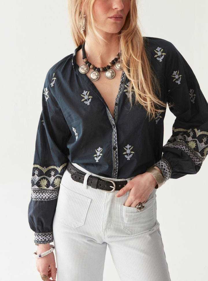 Chandra Blouse - Midnight Wish