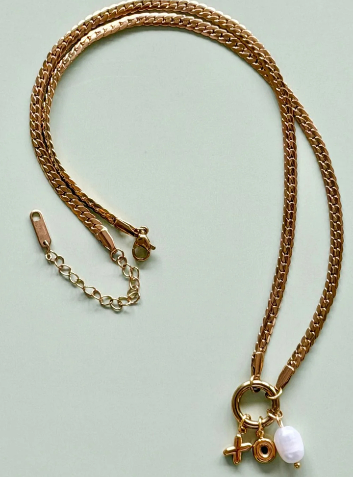 Hugs and Kisses Charm Necklace