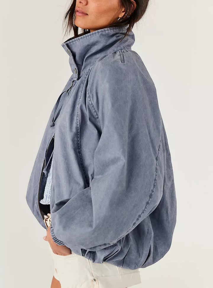 Chelsea Funnel-Neck Jacket - Flint Stone