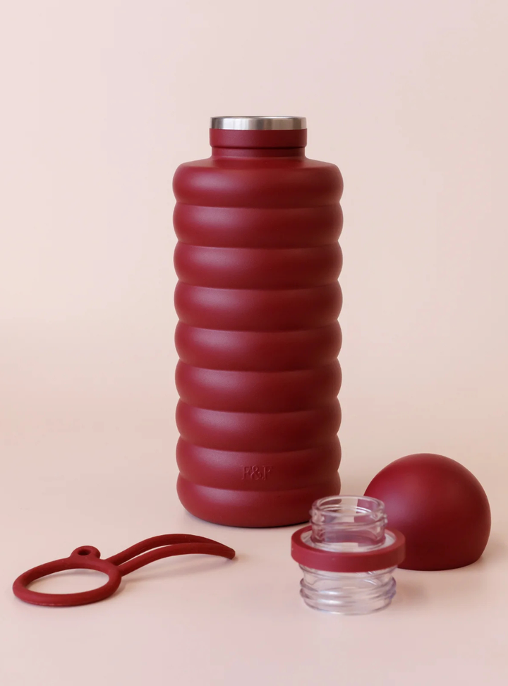 The Bubble Reusable Water Bottle 700ml - Cherry