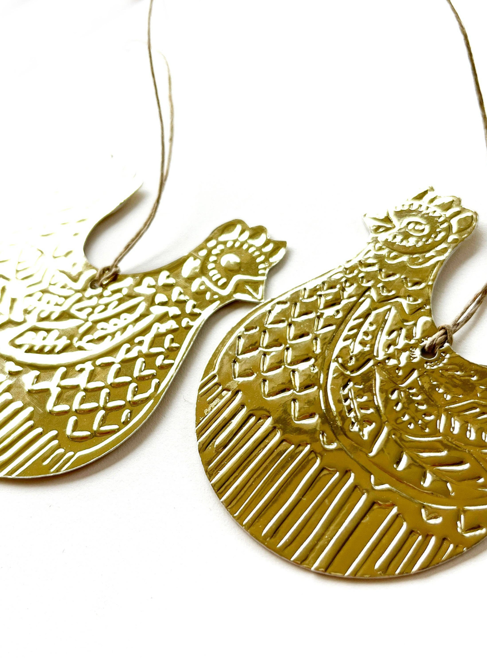 Chook Ornament - Gold Foil