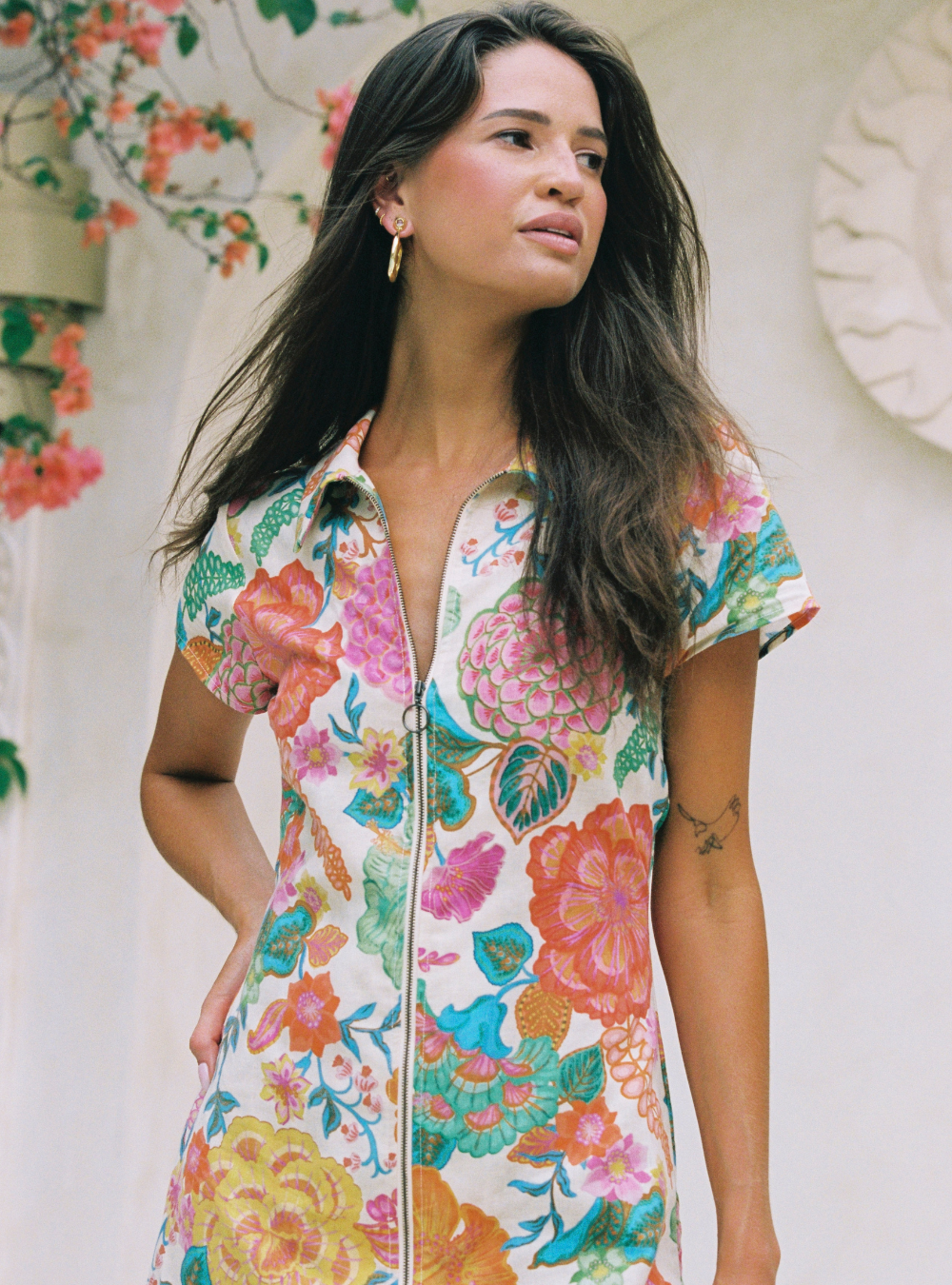 Cindy Mini Dress - White Sands