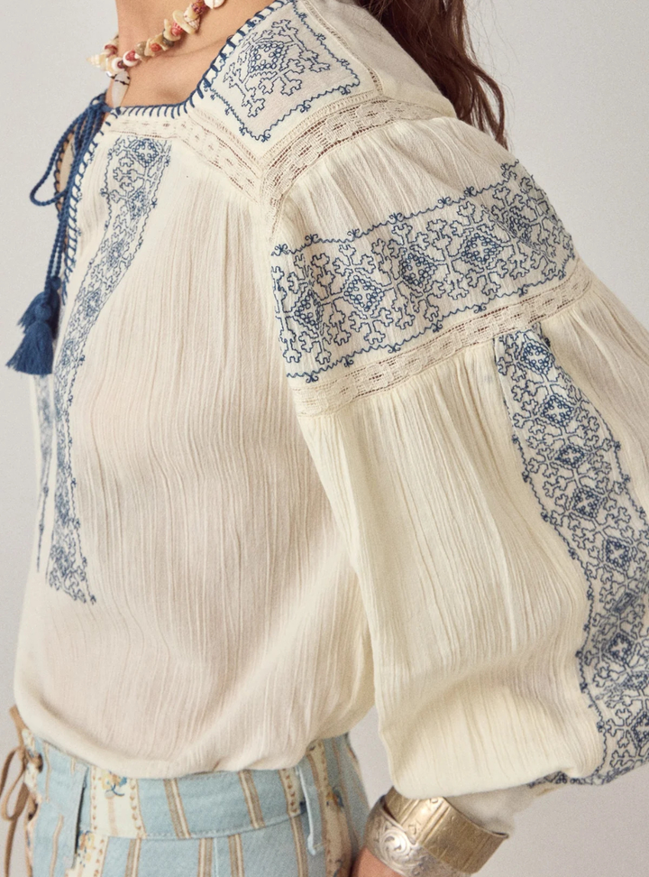 Claudia Blouse - Indigo Poet
