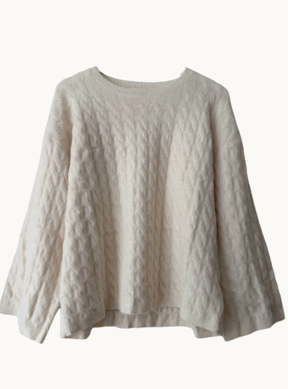 Anna Cable Jumper - Cloud