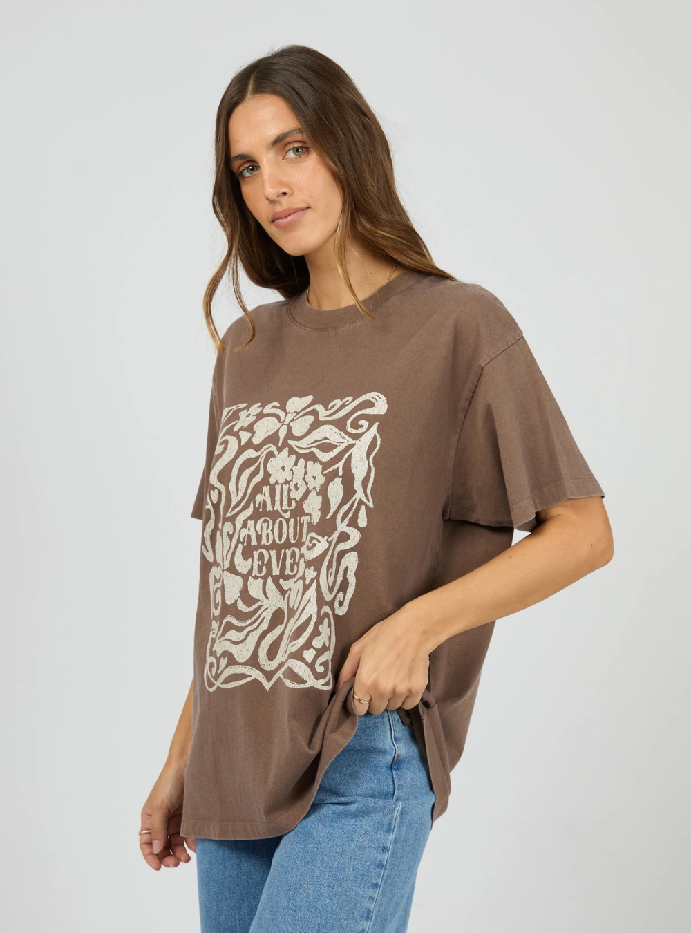 Fields Relaxed Tee - Coffee